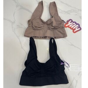 Yitty Nearly Naked Shaping Midi Bra Set XS/S Black Tan Women